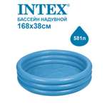 Надувной бассейн Intex Кристально-Голубой 168х38см 58446NP