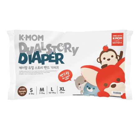 Подгузники K-MOM dualstory размер M 7-11 кг 1 шт