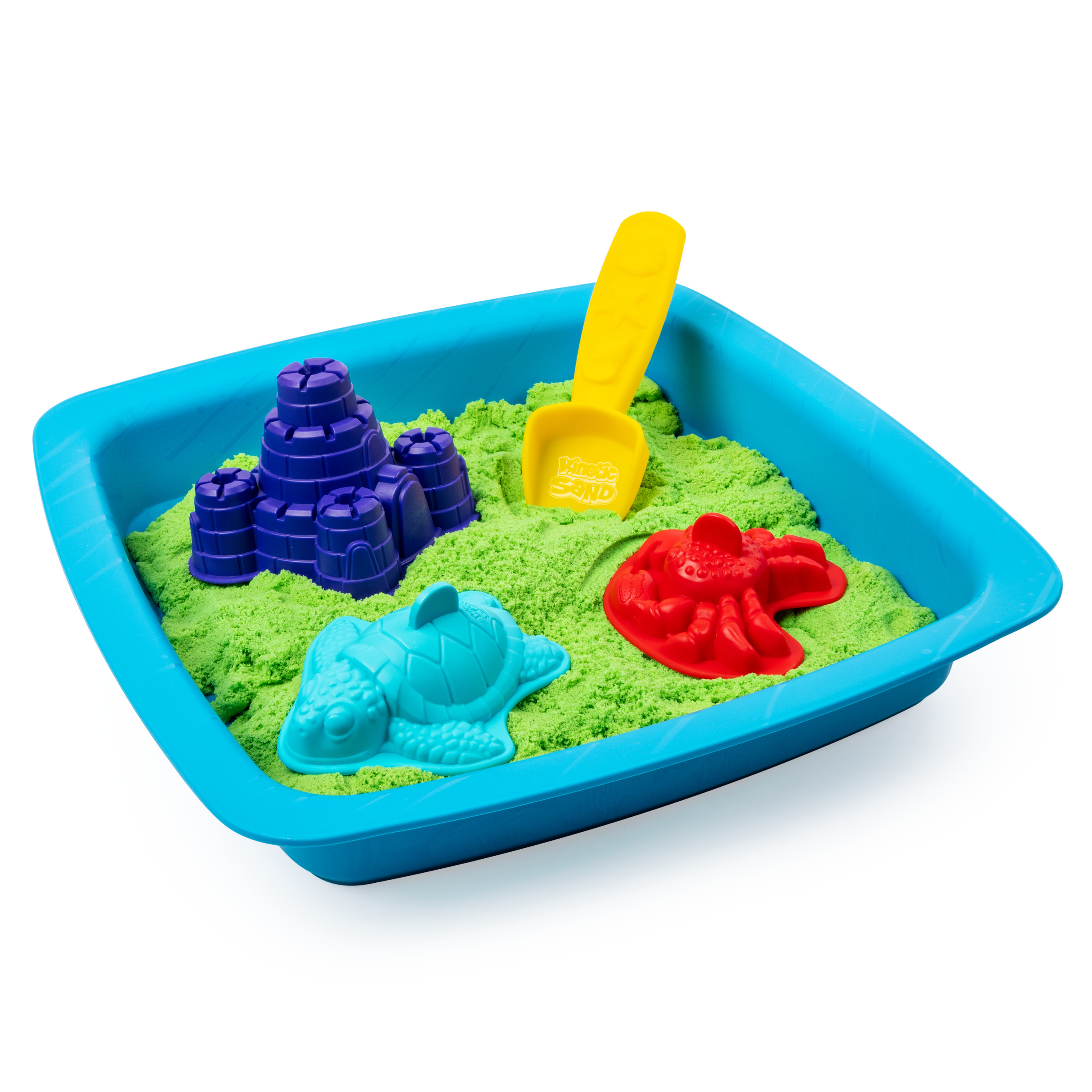 Песок кинетический Kinetic Sand с коробкой и инструментами 454г Green 6029059 - фото 3