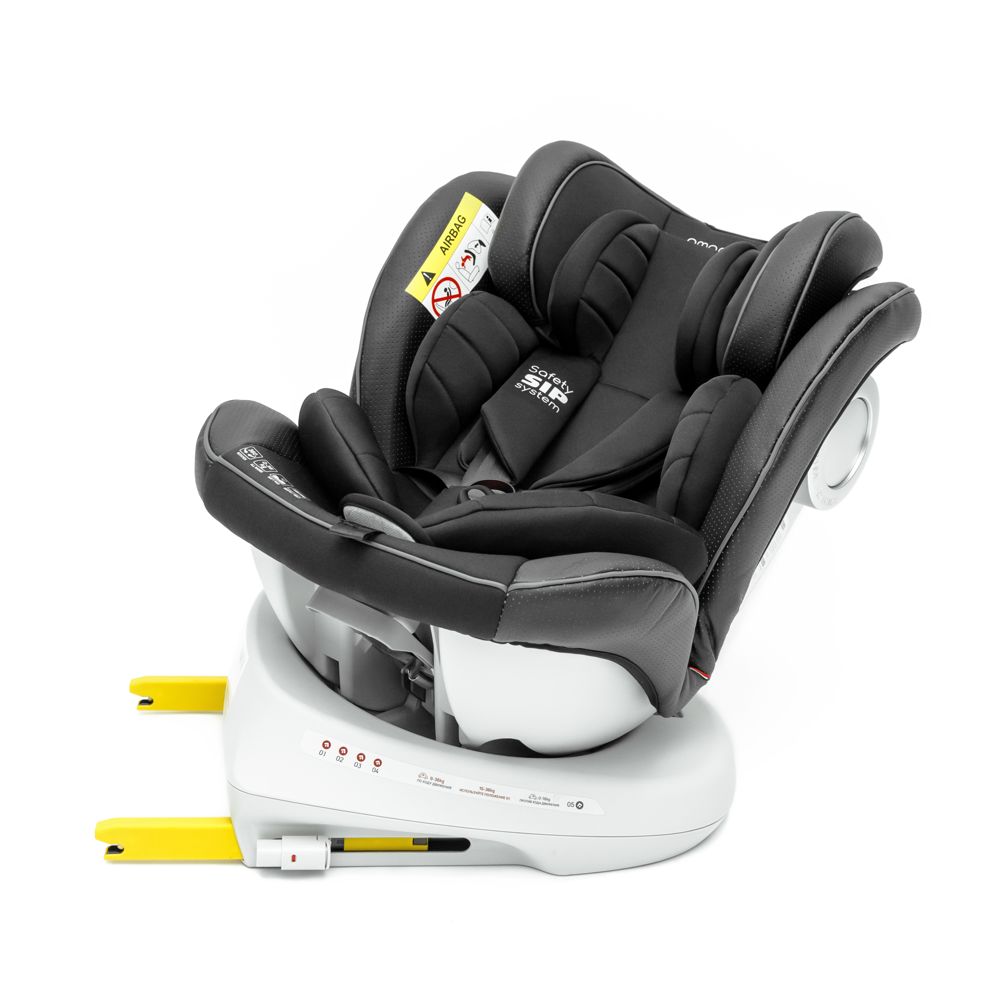 Автокресло детское CHAMPION AmaroBaby Isofix класс D группа 0+/1/2/3 черный - фото 24