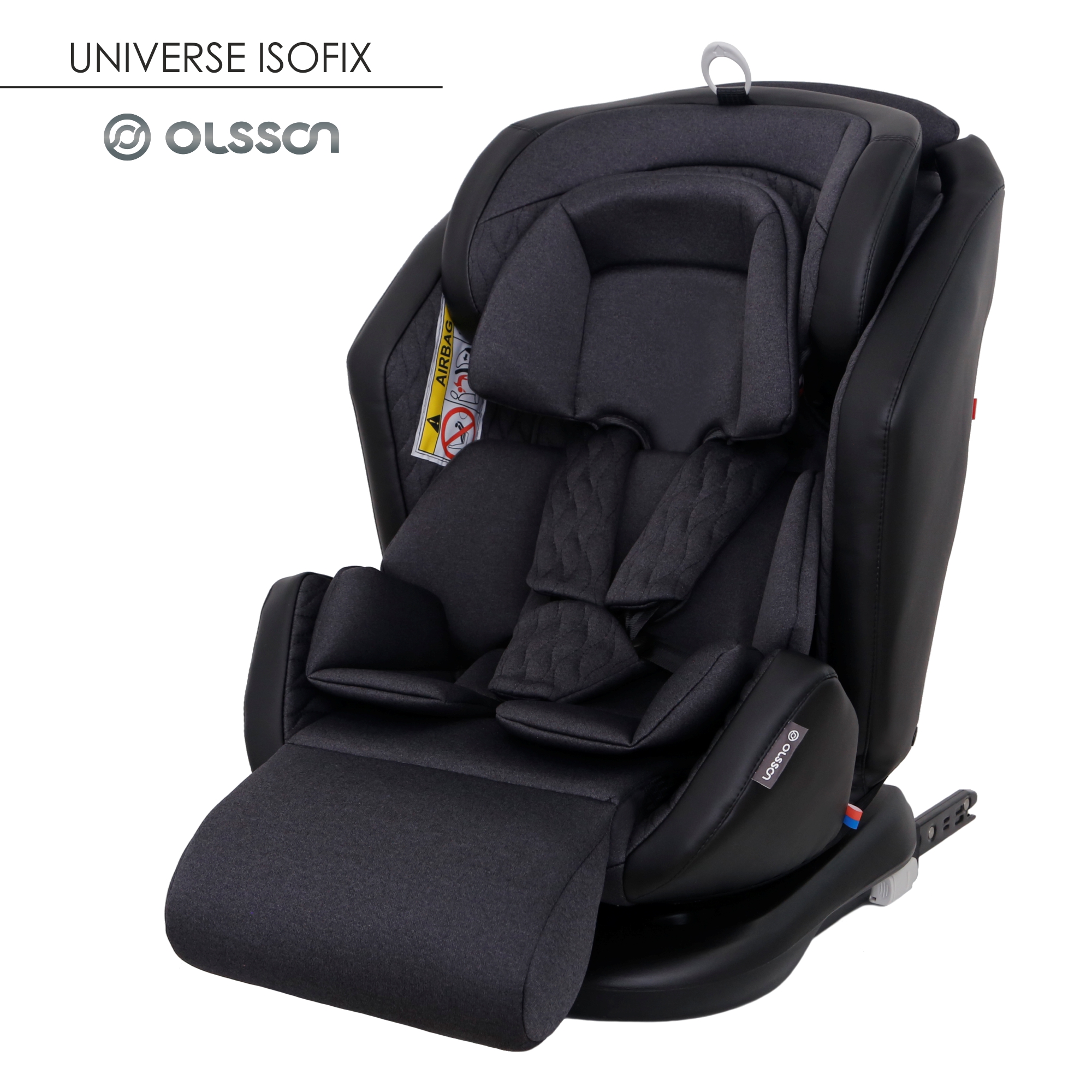 Автокресло Olsson Universe Isofix 0+/I/II/III Black - фото 1