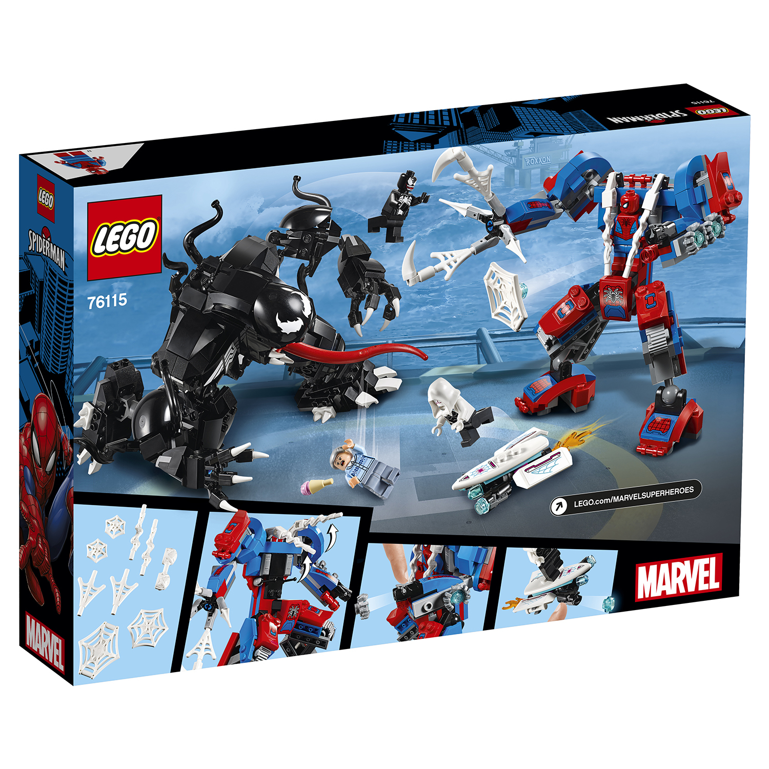 Конструктор LEGO Super Heroes Человек-паук против Венома 76115 купить по  цене 3999 ₽ в интернет-магазине Детский мир