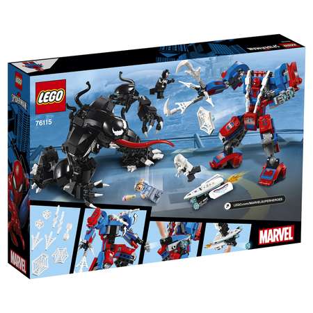 Конструктор LEGO Super Heroes Человек-паук против Венома 76115