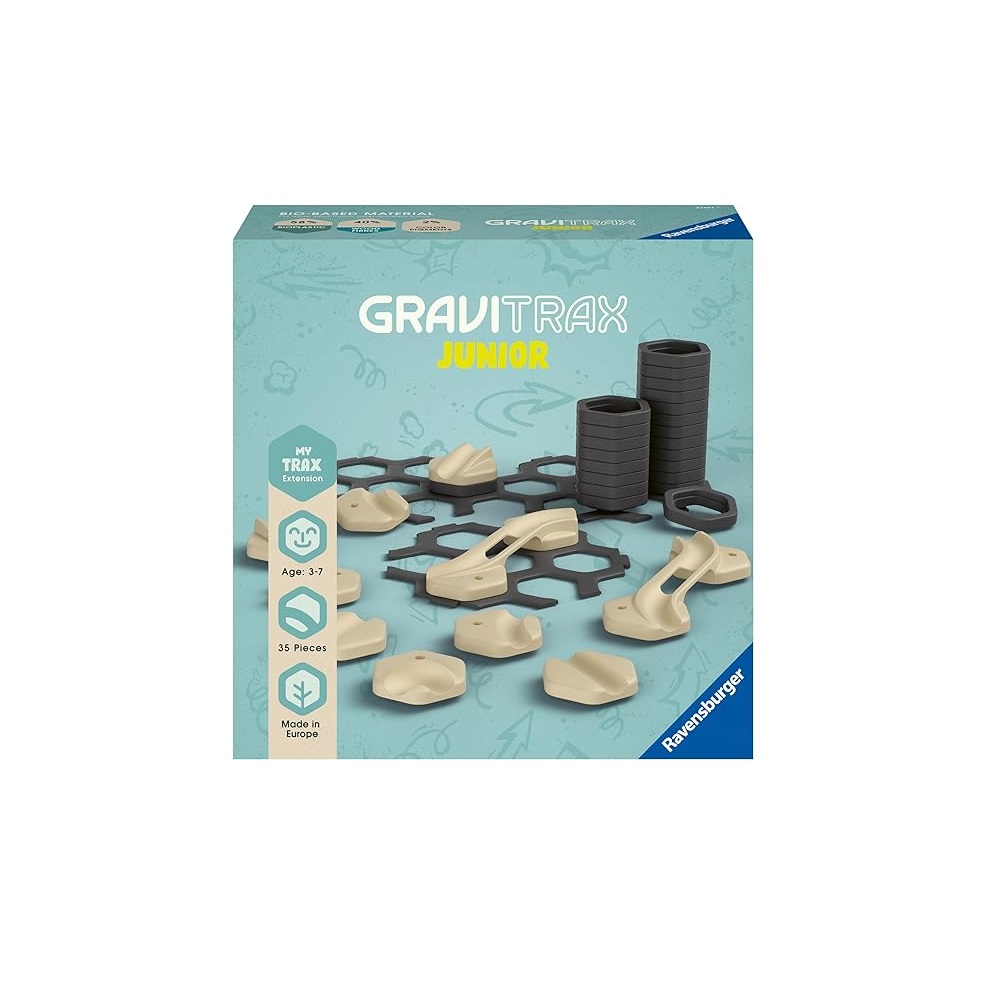 Конструктор Ravensburger GraviTrax Junior комплект удлинителей для рельсов - фото 1