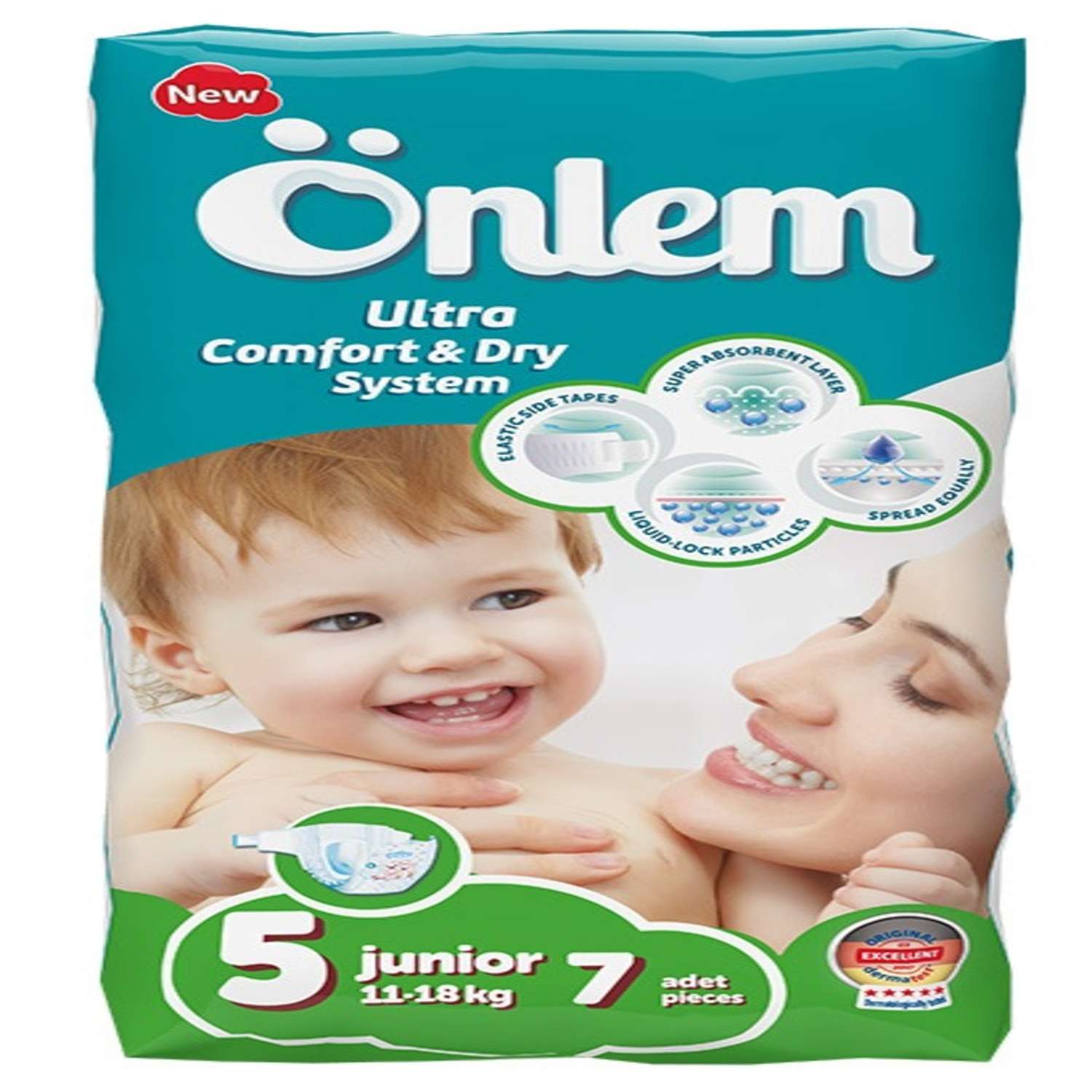 Подгузники Onlem Ultra Comfort Dry System для детей 5 11-18 кг 7 шт - фото 1