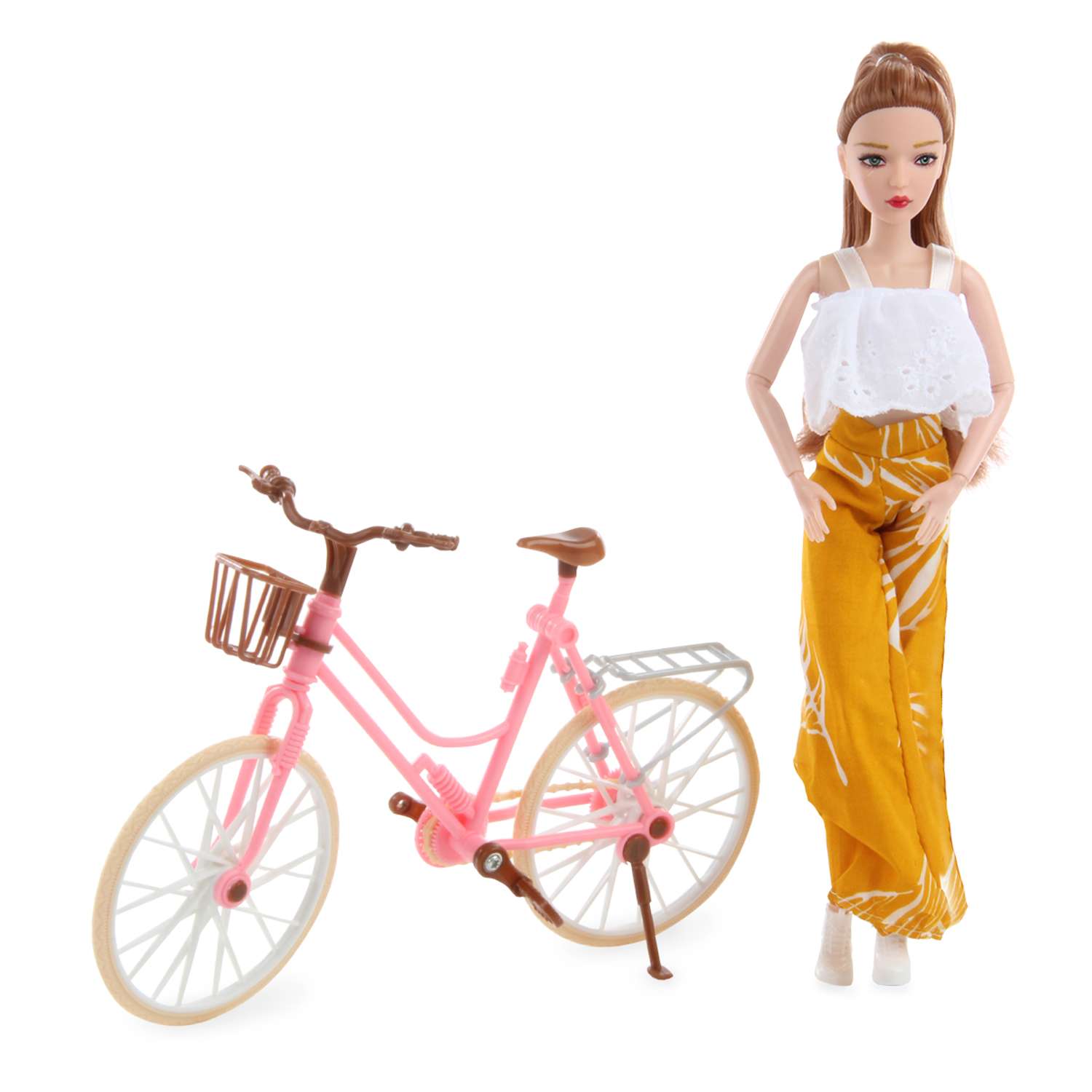 Кукла Veld Co шарнирная на велосипеде 115953 - фото 3