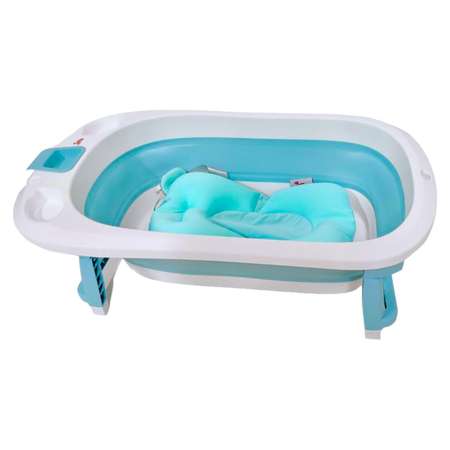Ванночка детская RIKI TIKI 1116 Vendy голубая складная с термочувствительной пробкой