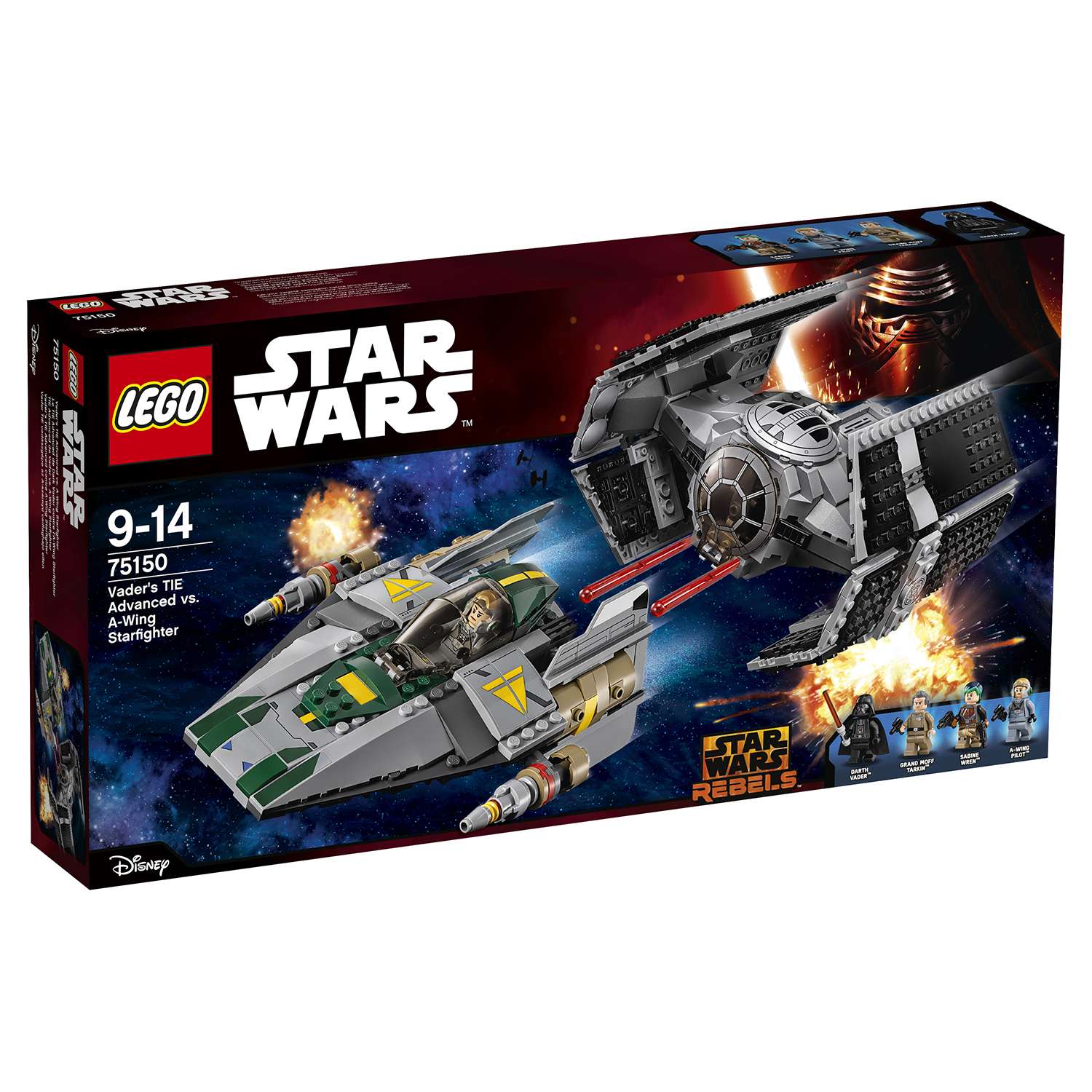Конструктор LEGO Star Wars TM Усовершенствованный истребитель СИД Дарта Вейдера против Звёздного Истребителя A-Wing (75150) - фото 2