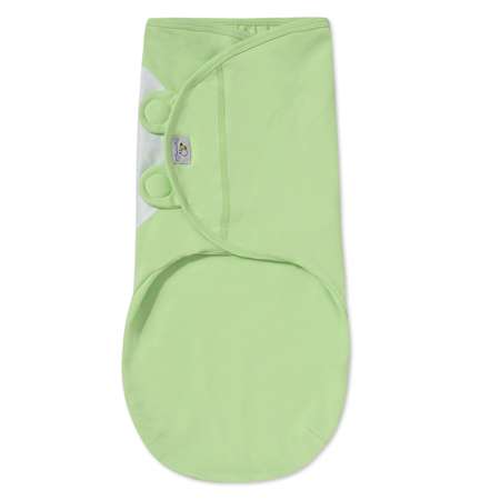 Пеленка Pecorella SwaddleFun на липучках M 2.5-6.5кг Light Green