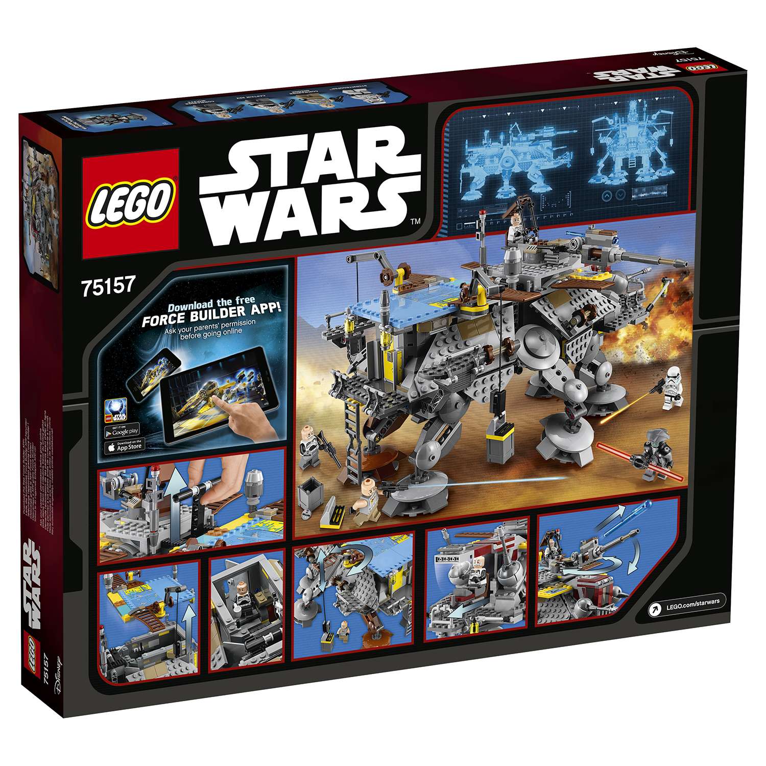 Конструктор LEGO Star Wars TM Шагающий штурмовой вездеход AT-TE капитана Рекса (75157) - фото 3