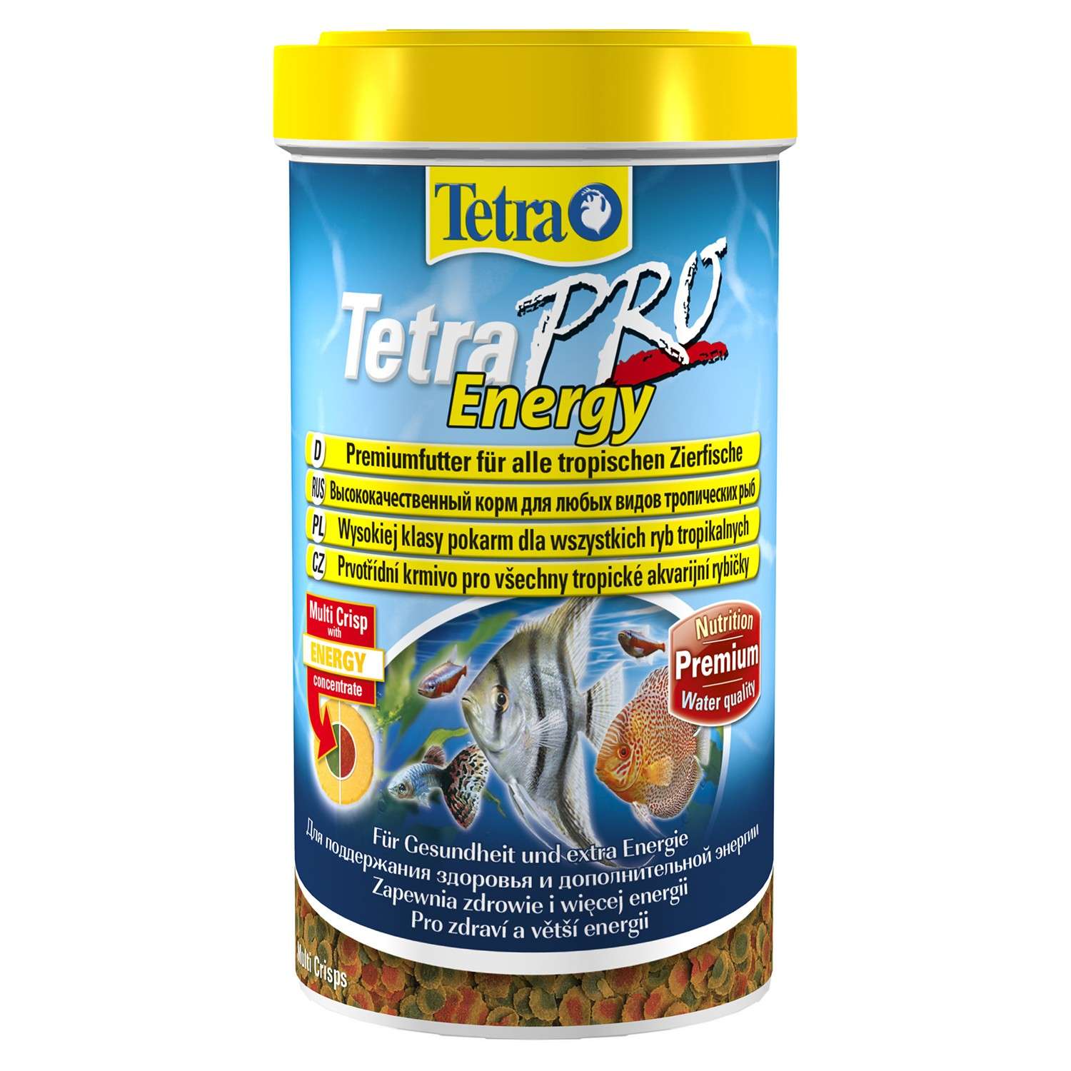 Корм для рыб Tetra 500мл Pro Energy Multi-Crisps всех видов для дополнительной энергии корм-чипсы - фото 1