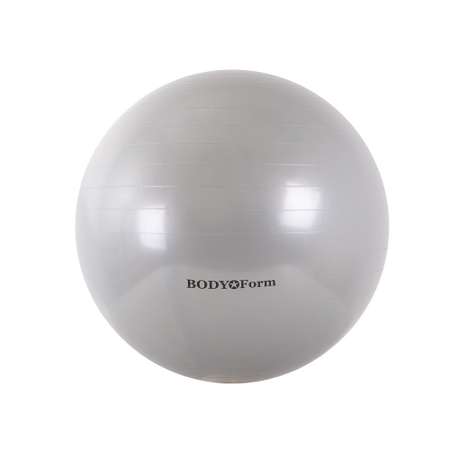 Мяч гимнастический Body Form BF-GB01AB 65 см антивзрыв серебристый