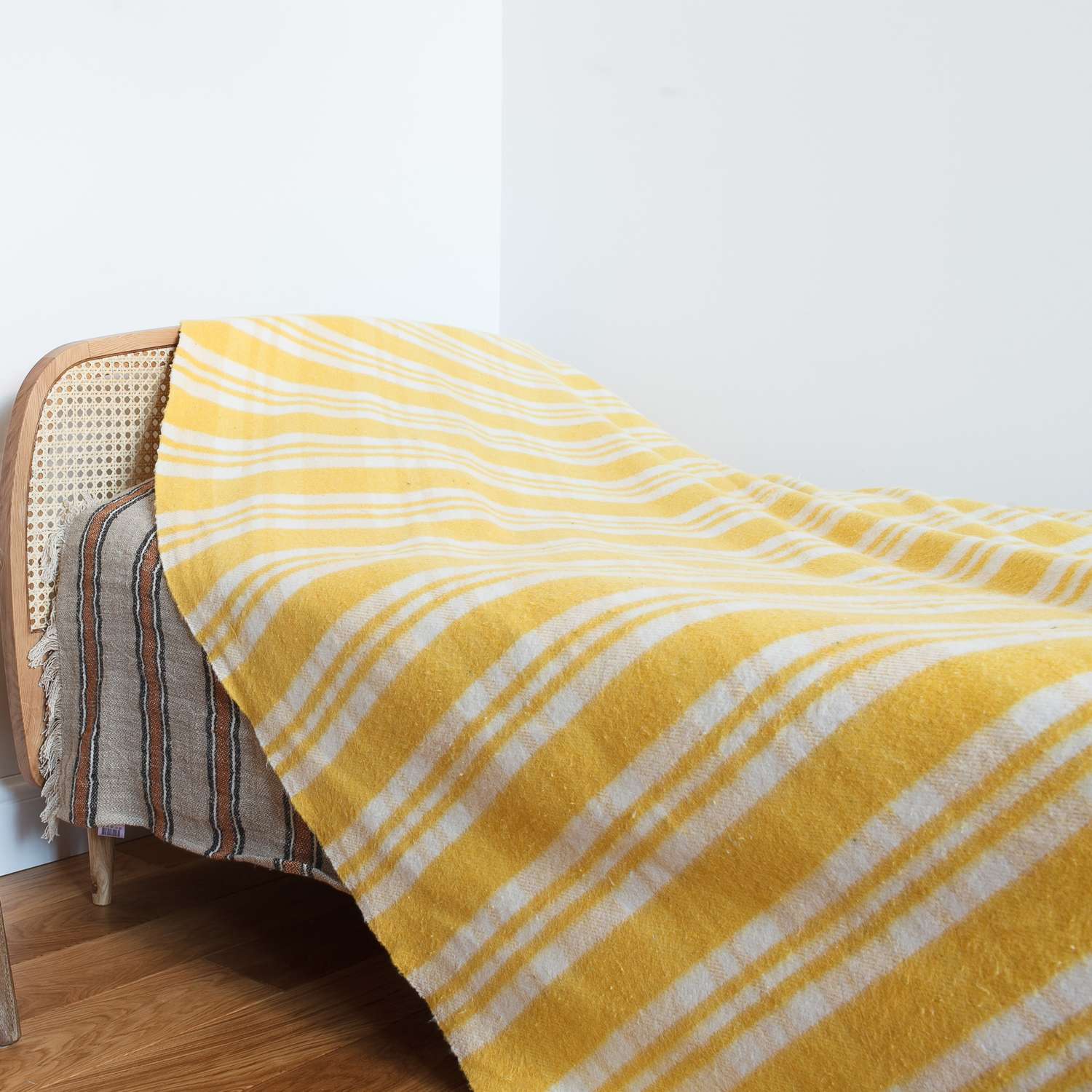 Одеяло байковое детское Суконная фабрика г. Шуя 100х140 см рисунок мадрид желтый - фото 1