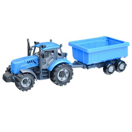 Трактор игрушечный Полесье Прогресс с прицепом инерционный