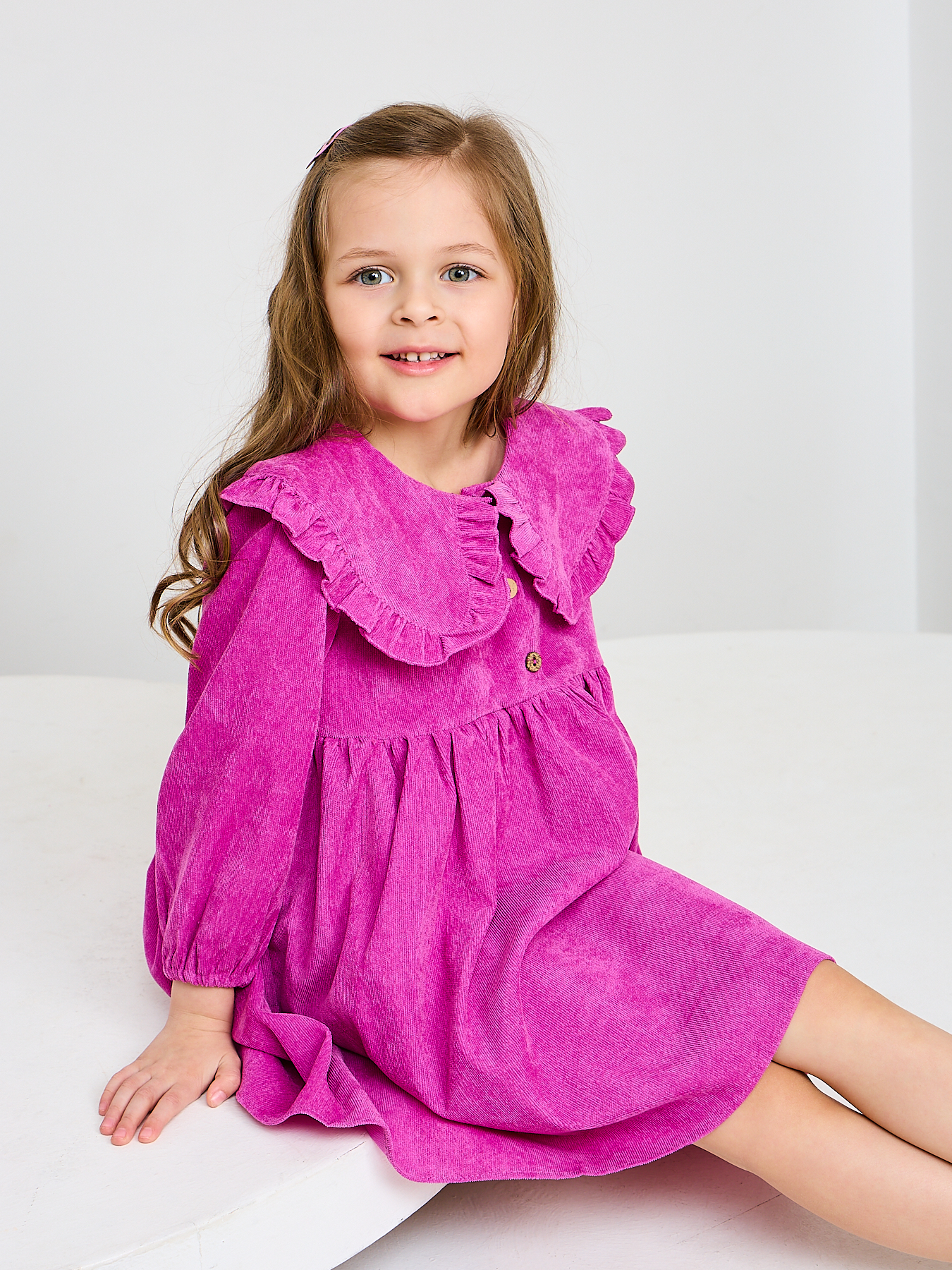 Платье Mil Art kids 1902201533DRESS-WELVET-PURPLE1 - фото 6