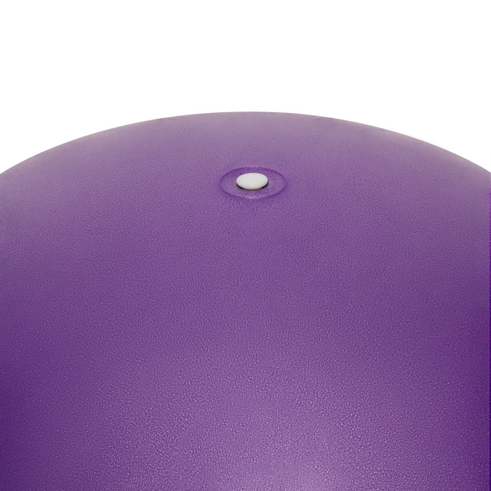 Фитбол STRONG BODY 65 см ABS антивзрыв фиолетовый для фитнеса Насос в комплекте - фото 3