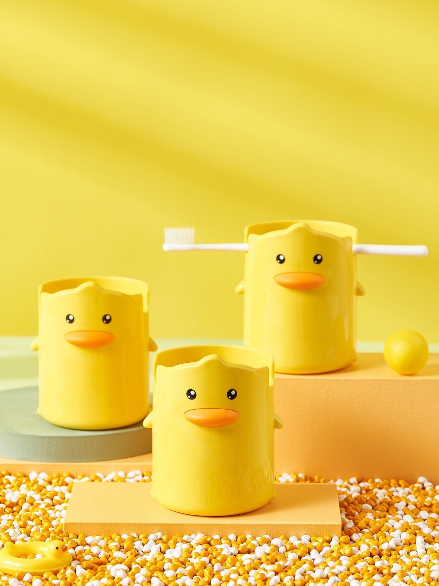 Стакан для зубных щеток iLikeGift Little duck yellow - фото 11