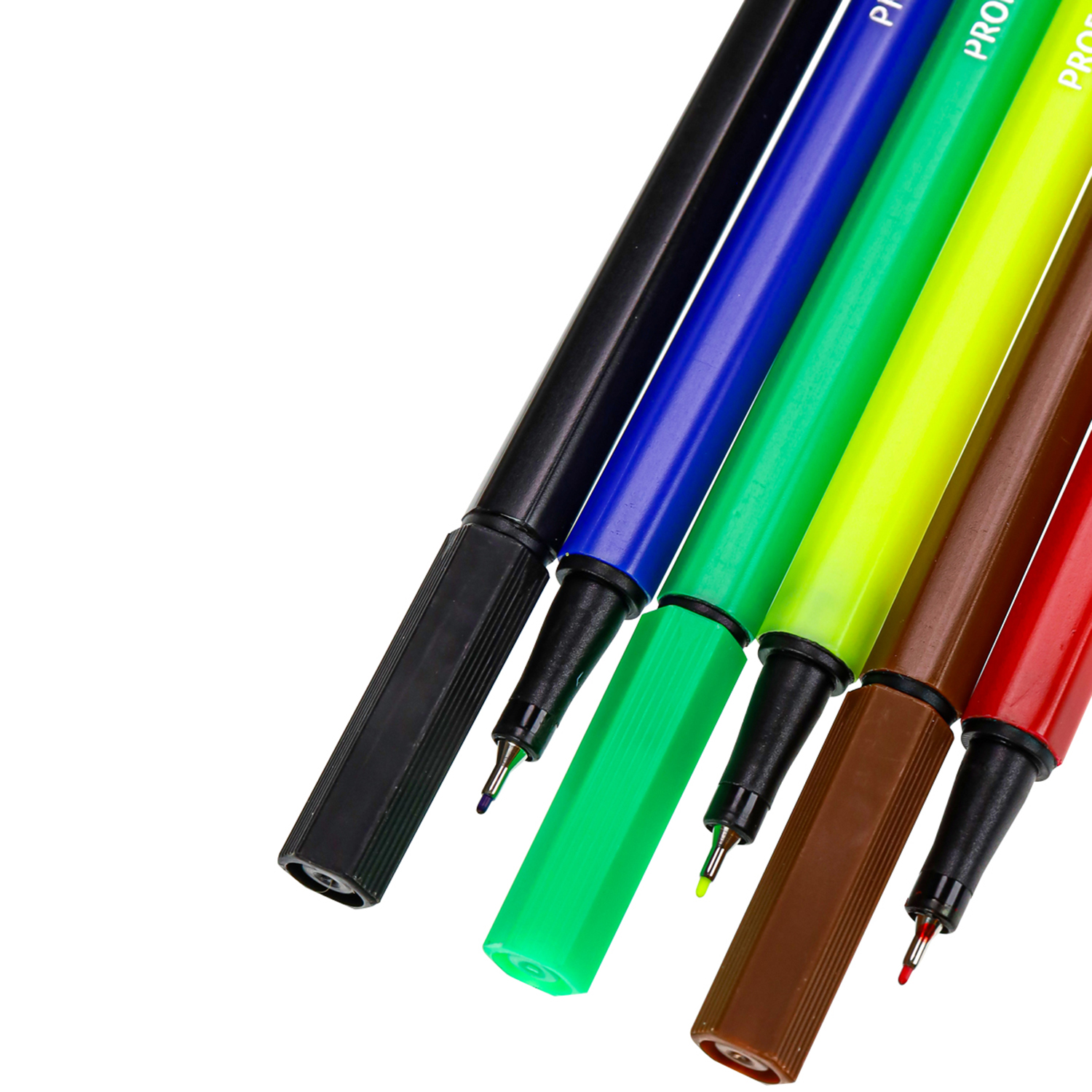 Набор ручек капиллярных Prof-Press Линеры 12 цветов диаметр 0.4 мм - фото 4