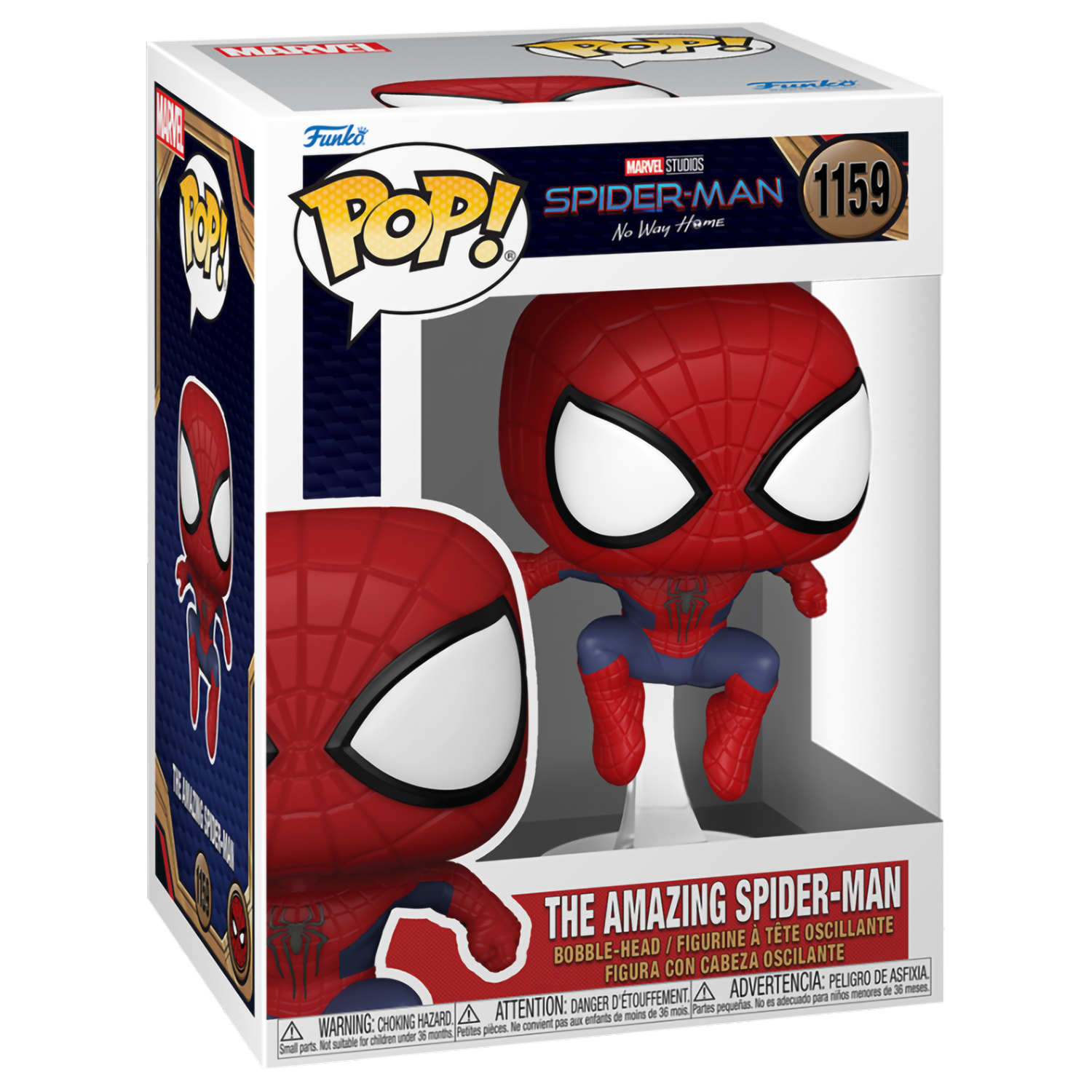 Фигурка Funko POP! Bobble Marvel Spider-Man No Way Home The Amazing Spider-Man Leaping (1159) 67608 - фото 2