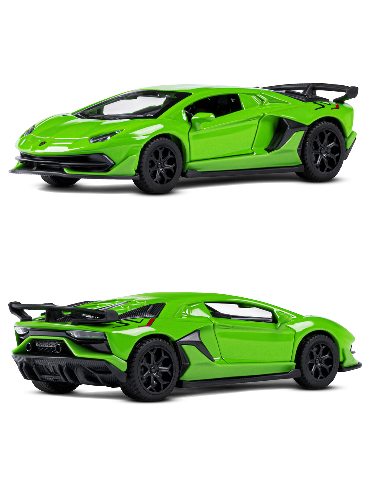 Автомобиль АВТОпанорама Lamborghini 1:43 зеленый JB1251218 - фото 5