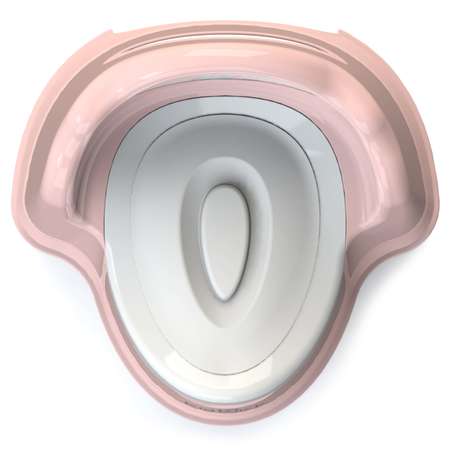 Горшок туалетный KidWick Трон с крышкой Розовый-Белый