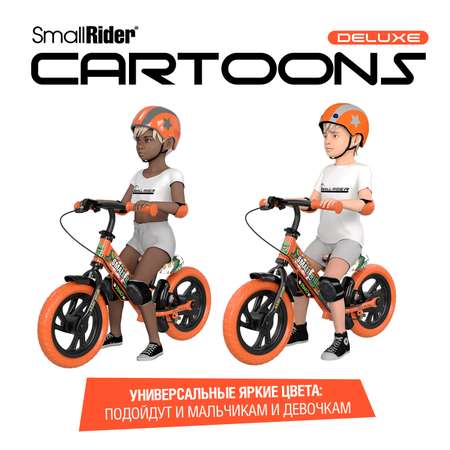 Беговел Small Rider Cartoons Deluxe Eva оранжевый