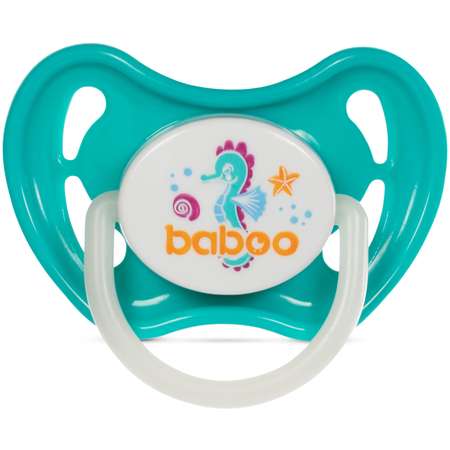 Соска-пустышка BABOO Sealife ночная с 0месяцев 5-027