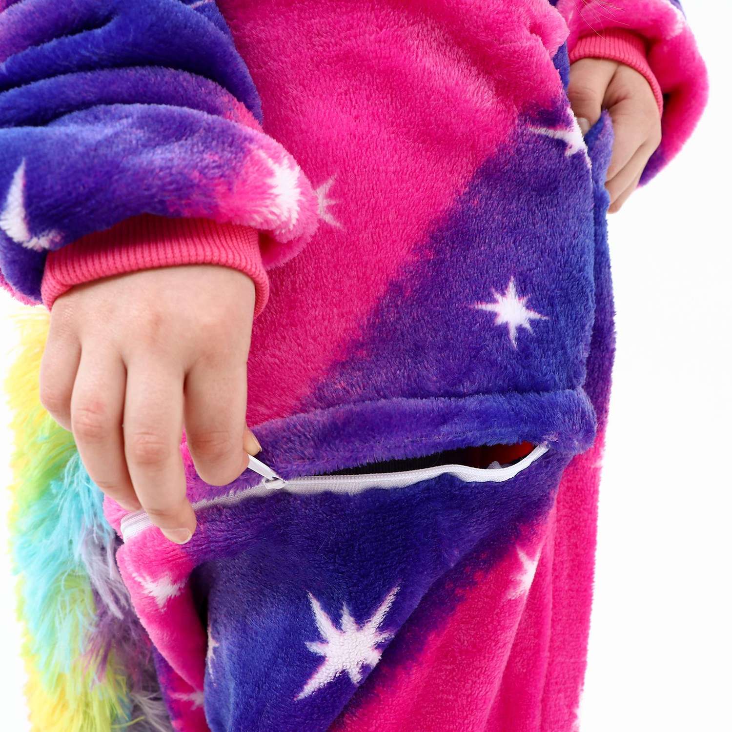 Кигуруми Страна карнавалия Для детей Единорог галактический розовый блестящие звезды 6937678 - фото 6