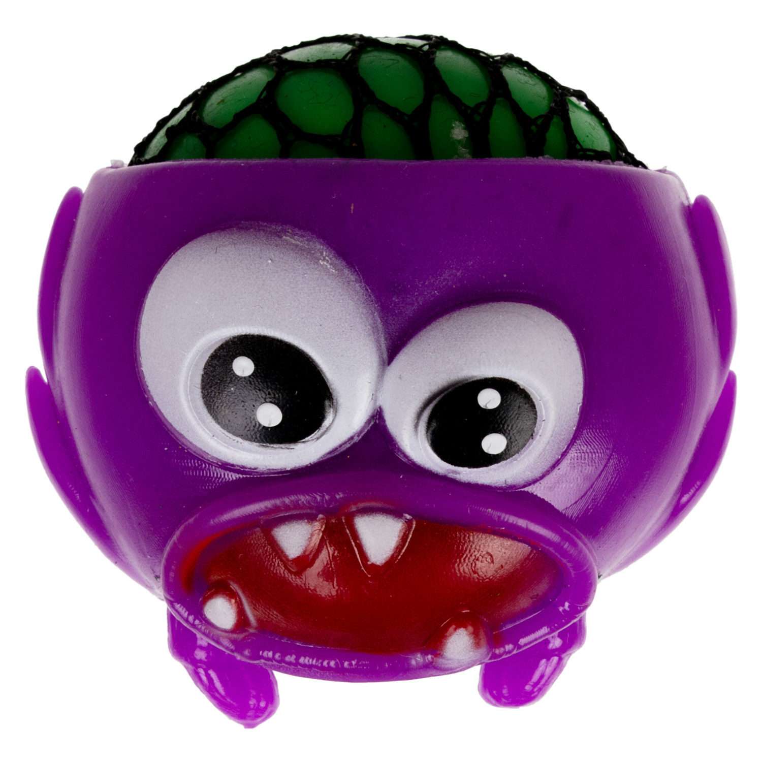 Антистресс игрушка для рук 1TOY Инопланетянин мялка жмякалка сквиш для детей взрослых фиолетовый - фото 1