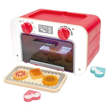 Детская игрушка кухня 3 в 1 HAPE со светом звуком и сменой цвета выпечки
