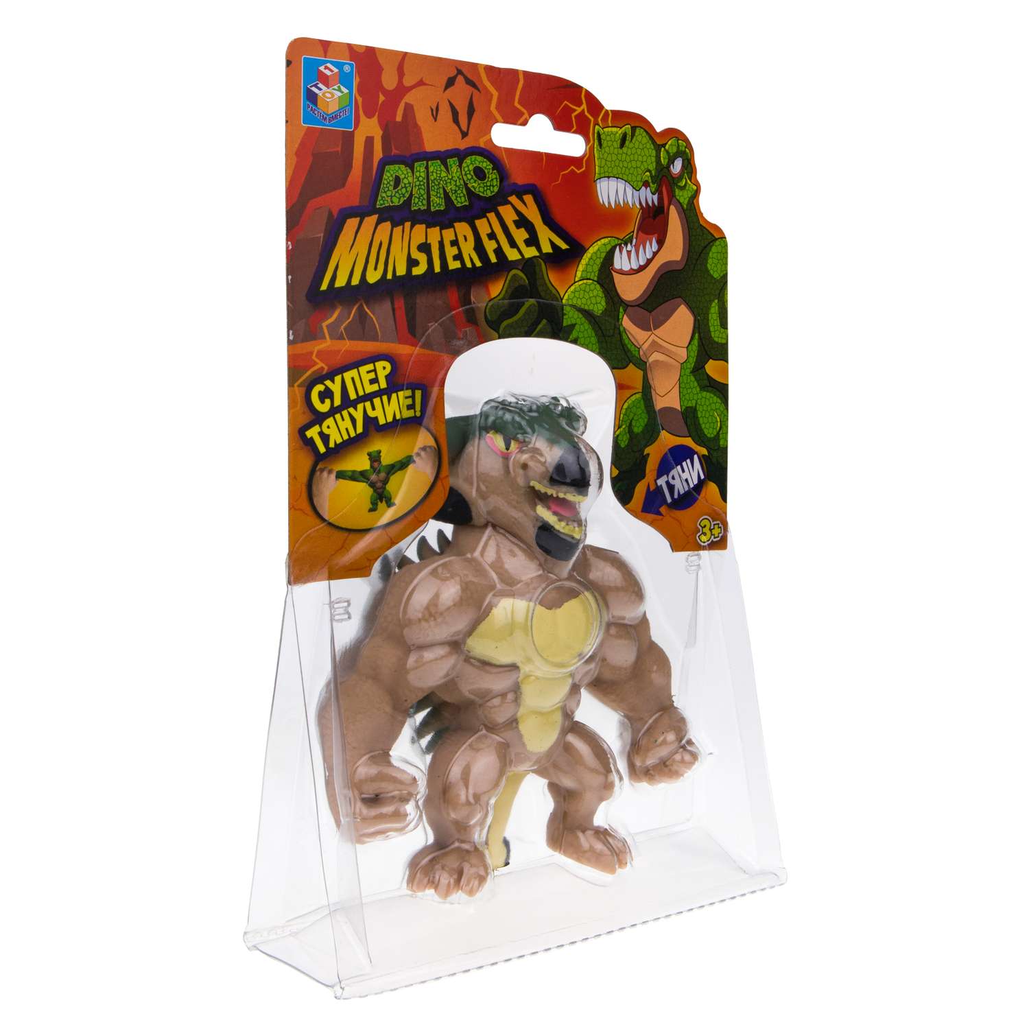 Игрушка-тягун 1Toy Monster Flex Dino Кораз Т22691-11 - фото 4