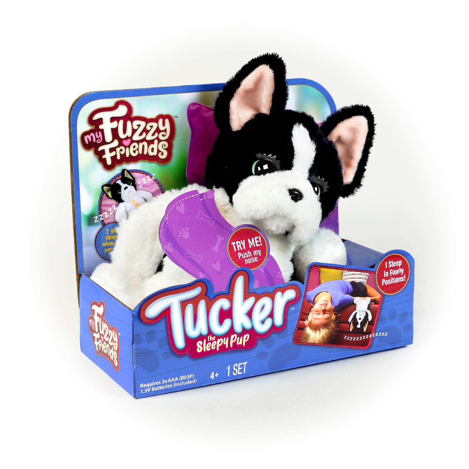 Интерактивная игрушка My Fuzzy Friends Сонный щенок Таккер - фото 3