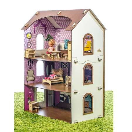 Кукольный домик Теремок деревянный КД-6