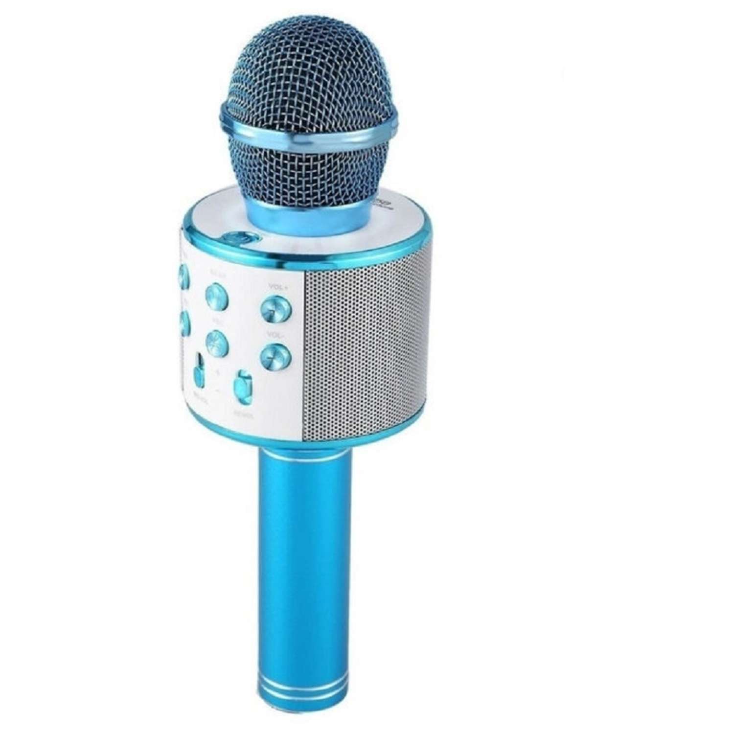 Микрофон CASTLELADY для караоке беспроводной Голубой - фото 2