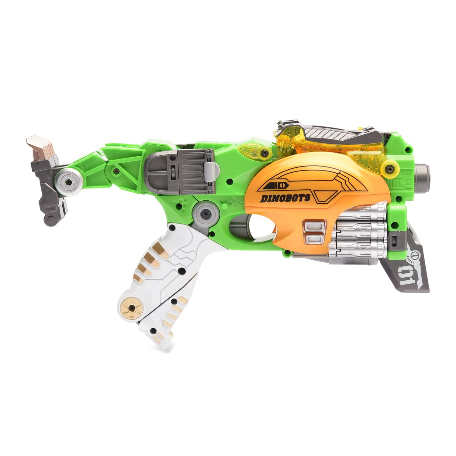 Пистолет-робот 2 в 1 Devik Toys Стегозавр с 6 мягкими патронами - фото 2