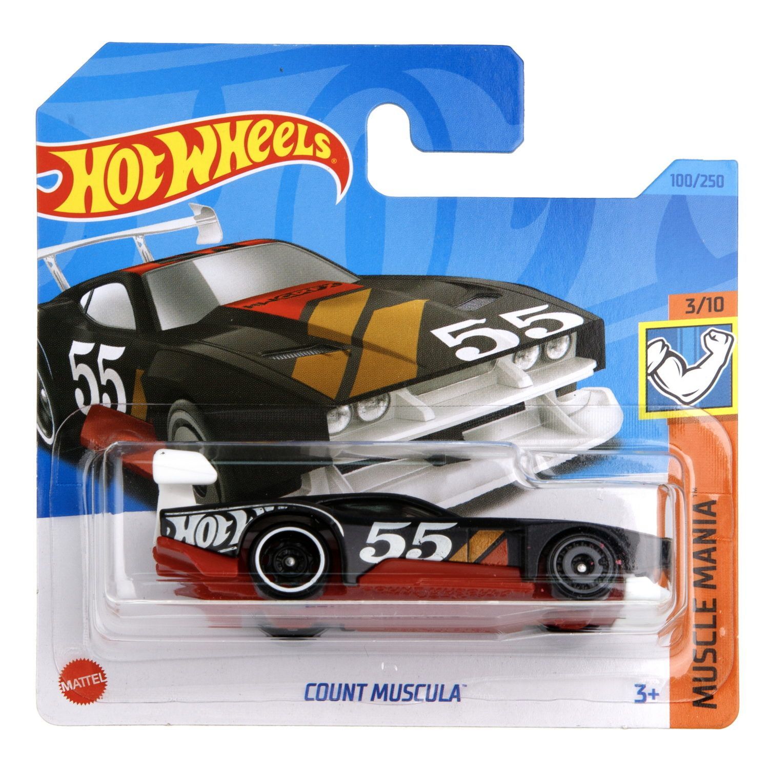 Автомобиль Hot Wheels Count Muscula черный 60612 - фото 1