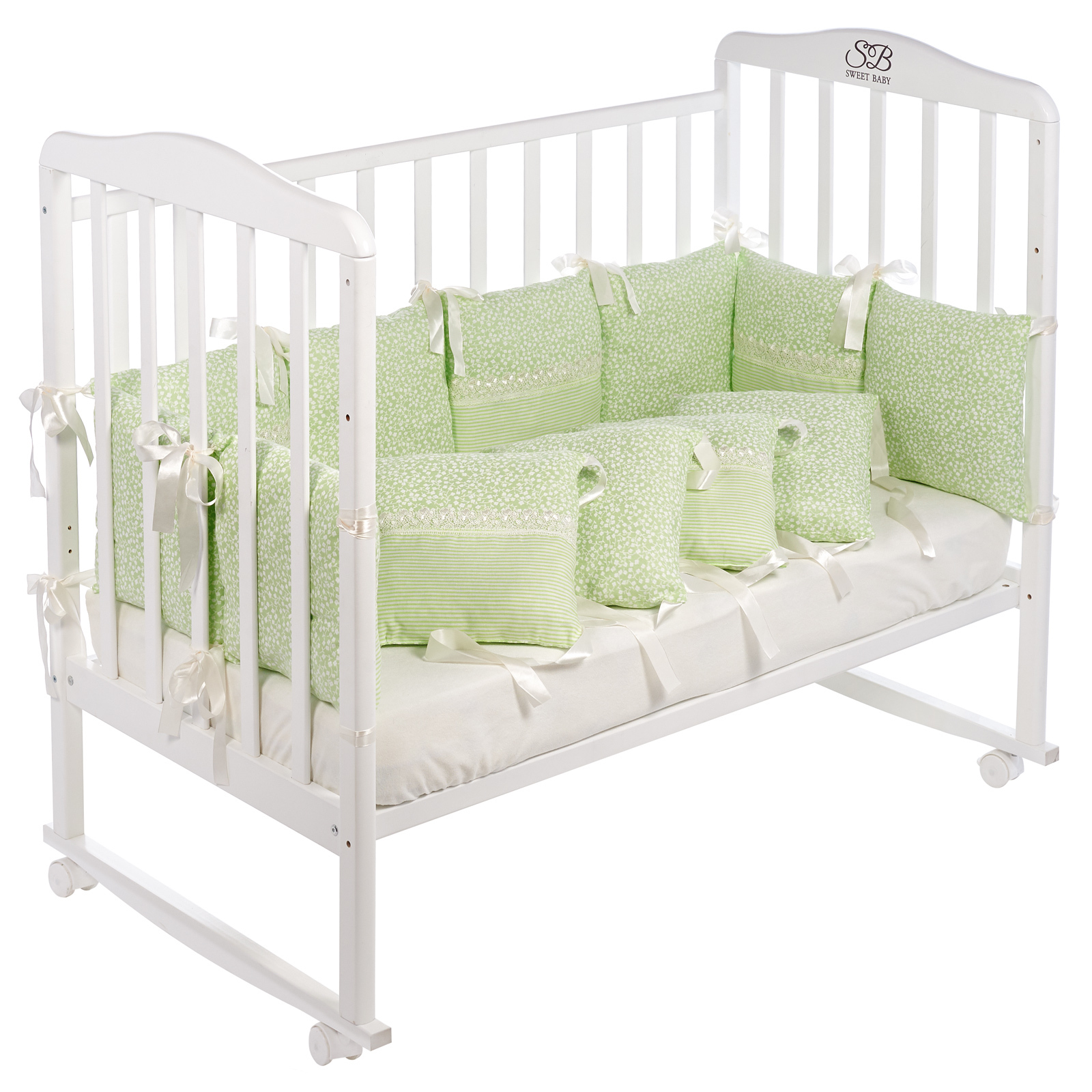 Бортики Sweet Baby Luce 12частей Verde Светло-зеленый - фото 1