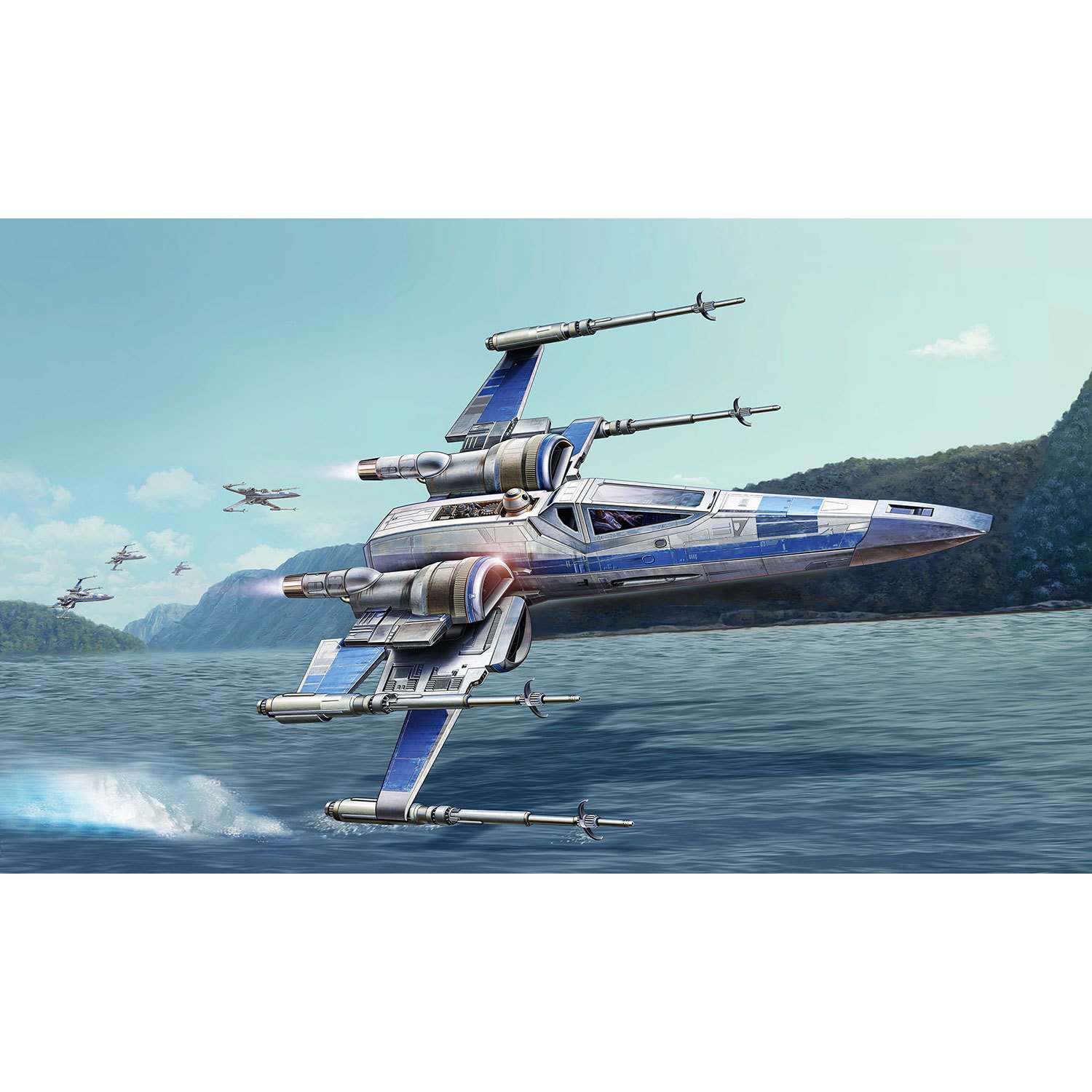 Модель для сборки Revell Звездные войны Истребитель X-Wing Сопротивления Easykit 06696 - фото 7