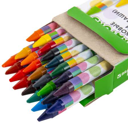 Восковые мелки Brauberg для рисования для детей набор 24 цвета