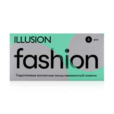 Контактные линзы ILLUSION FASHION на 1 месяц. -6.00/14.2/8.6. 6шт.