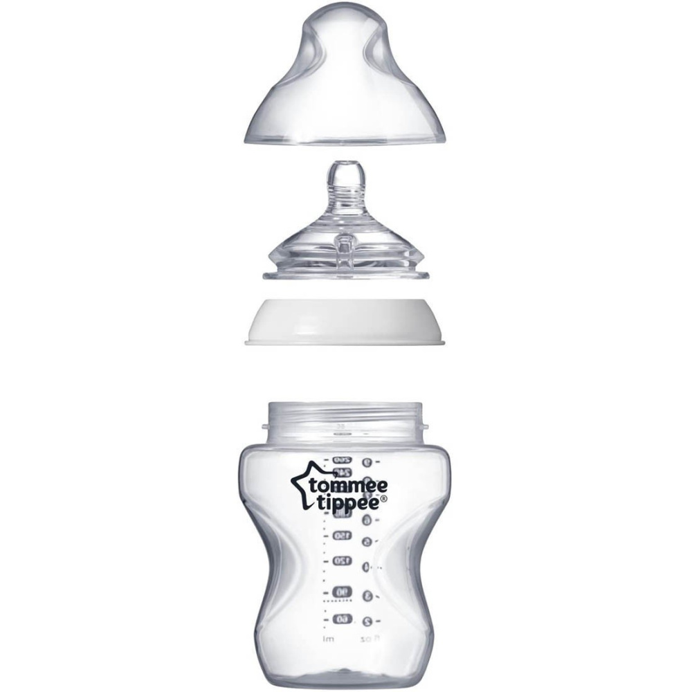 Бутылочка Tommee tippee для кормления Closer to nature 340 мл 3 мес + 2 шт. - фото 4