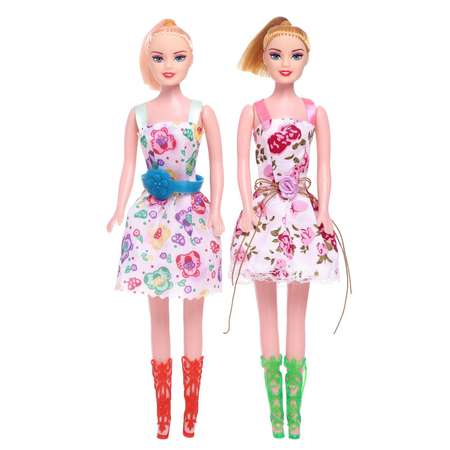 Набор кукол Sima-Land моделей «Сестрёнки» в платье