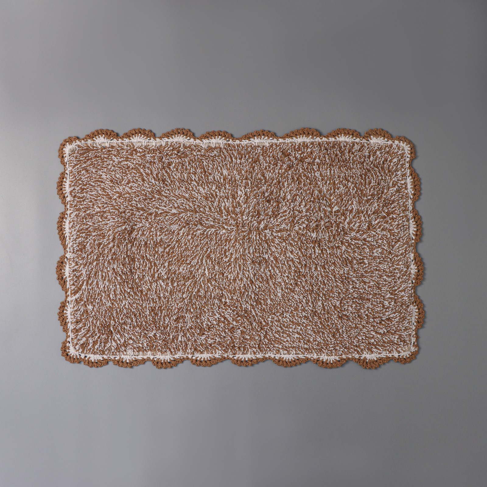 Коврик Доляна для ванной «Тэя» 50×80 см 100% хлопок цвет бежевый - фото 3