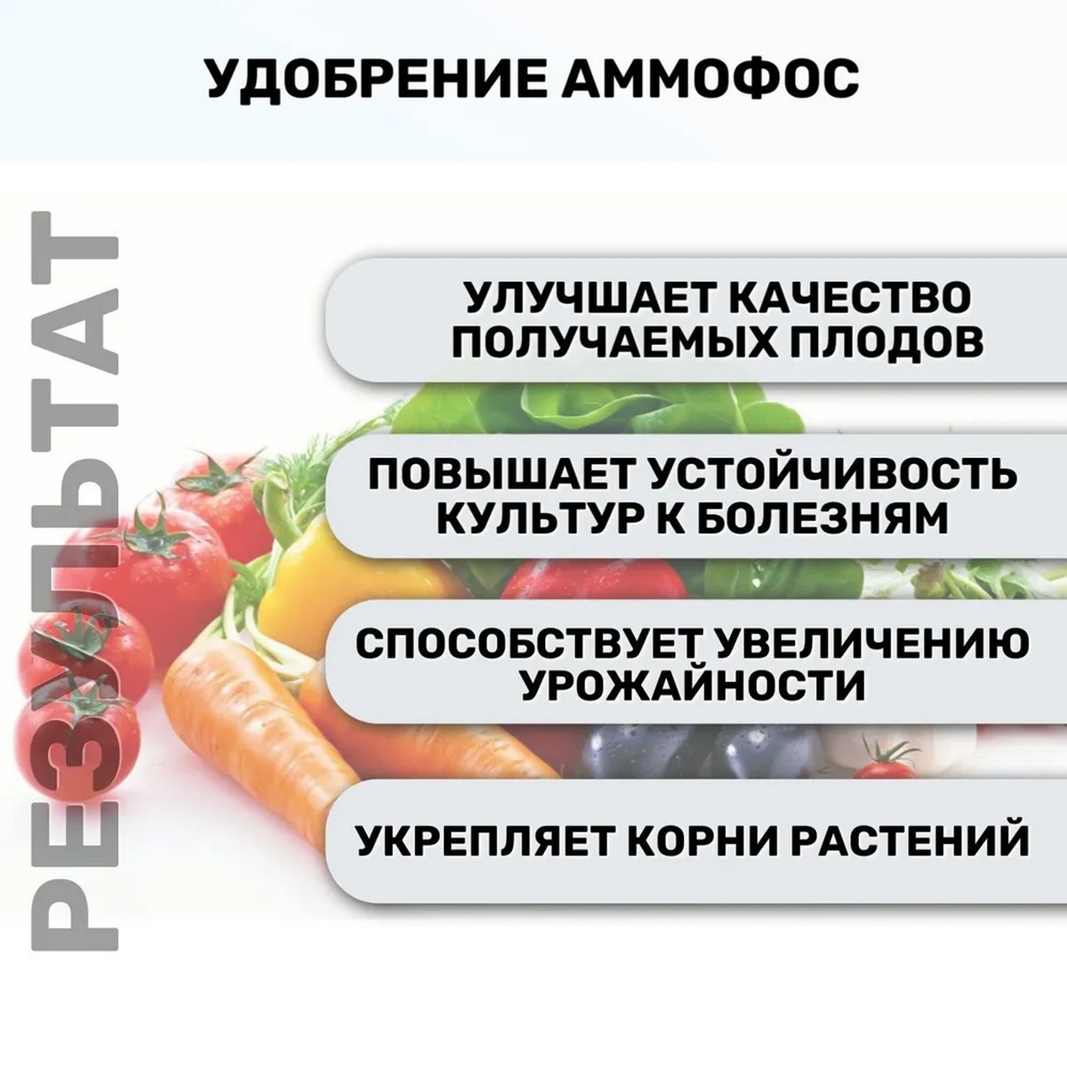 Минеральное удобрение FERTIKA Аммофос 1 кг - фото 3