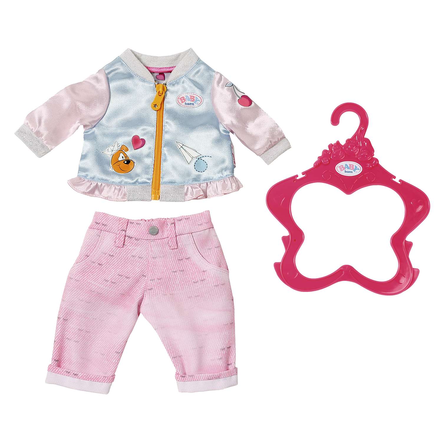 Одежда для кукол Zapf Creation Baby born Штанишки и кофточка для прогулки Розовые 824-542P 824-542P - фото 2