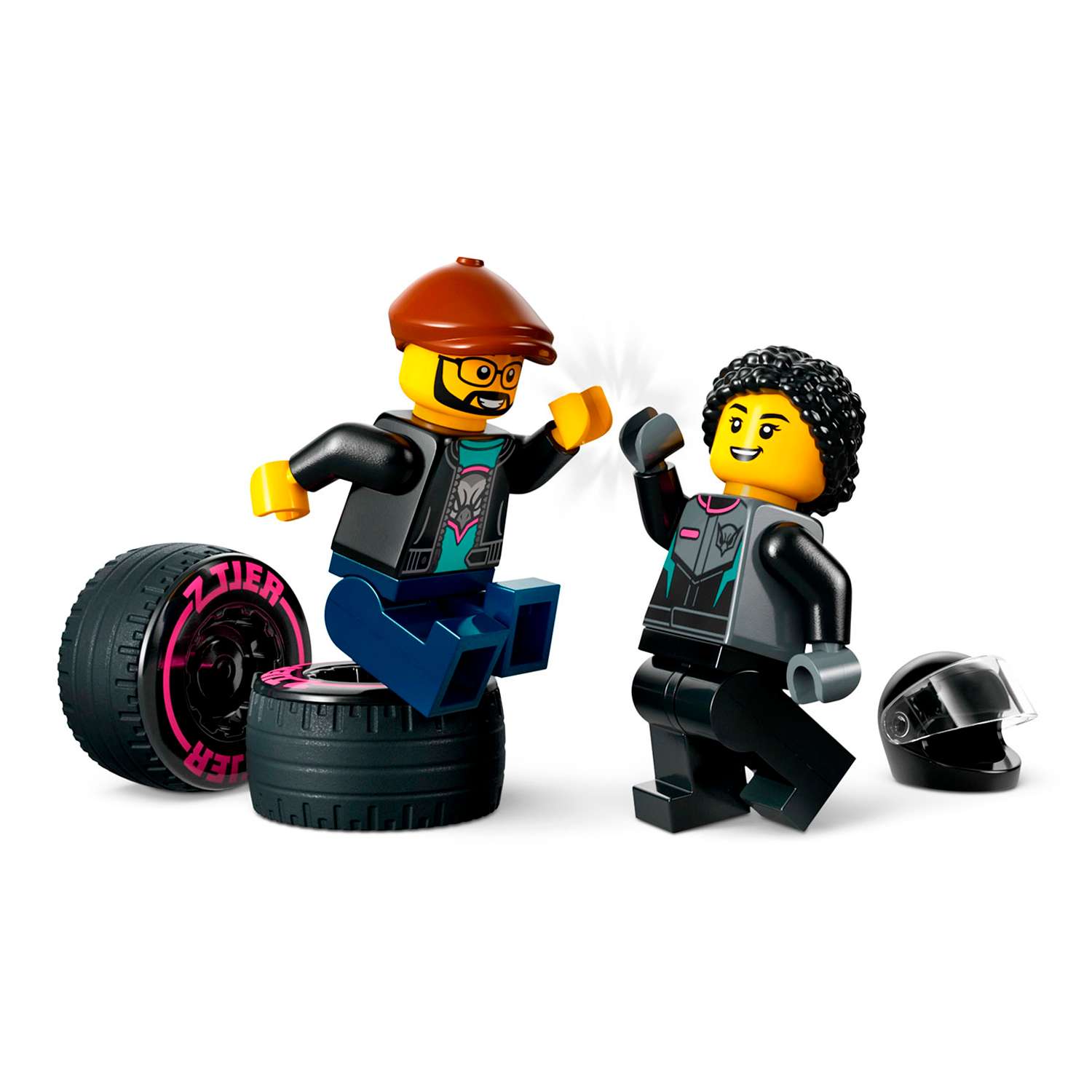 Конструктор детский LEGO City Гоночный автомобиль и автовоз 60406 - фото 2
