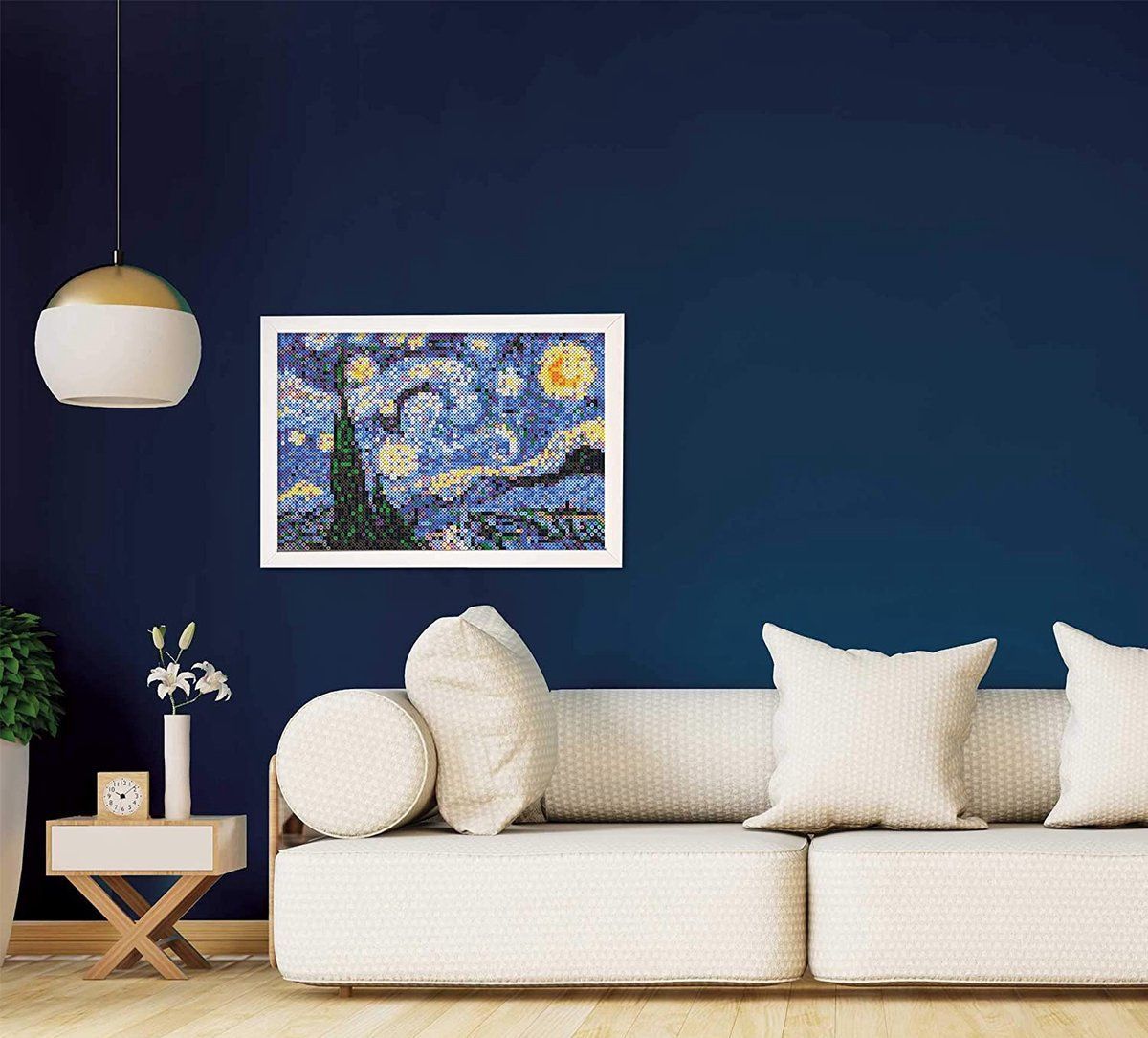 Набор для творчества SES CREATIVE Термомозаика Ван Гог - Звездная ночь 7000 шт разноцветных бусин - фото 4