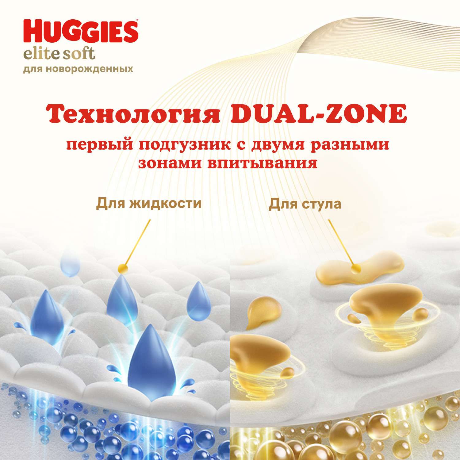 Подгузники Huggies Elite Soft для новорожденных 0 до 3.5кг 50шт - фото 4