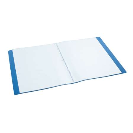 Папка с 30 файлами А4 Консул пластик 0.6 мм цвет синий