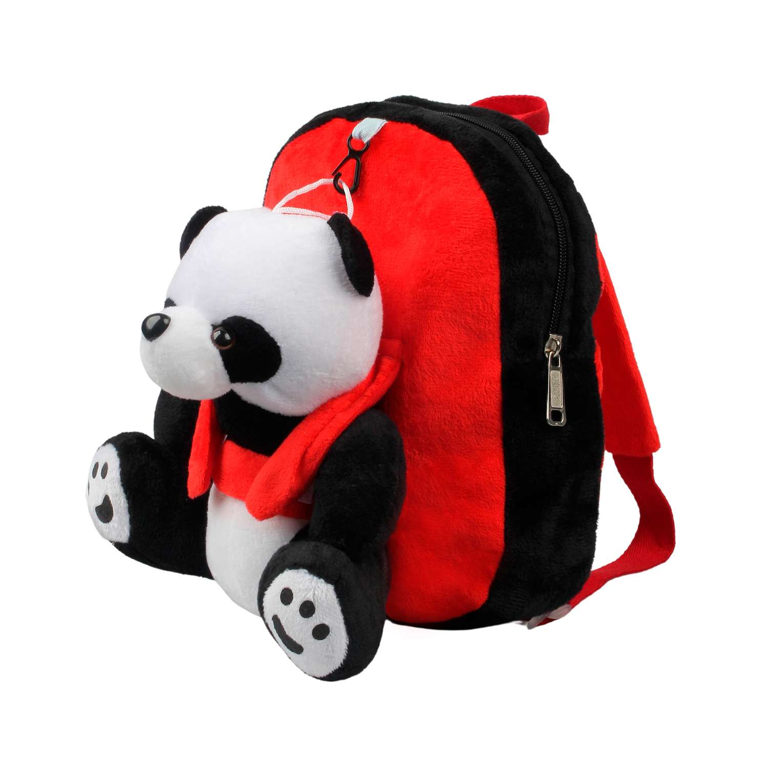 Рюкзак с игрушкой Little Mania красный Панда - фото 2